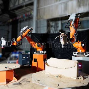 Bras de robot industriel à 6 axes avec table rotative à 7 axes pour sculpture 3D, routeur CNC pour moules en bois, mousse et EPS - Product Image 5