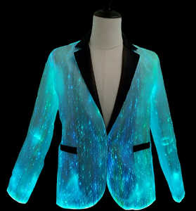 Veste de costume pour homme en fibre optique LED, lumineuse, changeante de couleur, pour soirée, mariage, scène - Product Image 2
