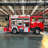 Camion de lutte contre l'incendie Shacman HOWO diesel à mousse et eau, 4x2, portée de travail 45m, réservoir 10000L, vente en gros directe usine Chine