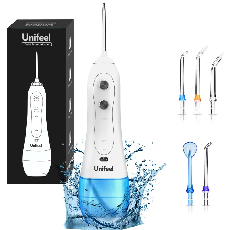 Oem tragbare Wasser flosser Wasser pickel Flosser Zahn zahn reiniger Walter Jet tragbare kabellose Mund dusche mit Zahnbürsten