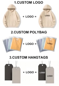 Oversized 350GSM Heavyweight Cotton Blend Hoodies Unisex Streetwear Essential Pullover Sudaderas Casual Chándales Tallas grandes - Product Image 6