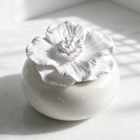 Diffuseur de parfum d'ambiance 100 ml en céramique, plâtre aromatique parfumé, fleur en porcelaine faite à la main, diffuseur à bâtonnets d'huiles essentielles