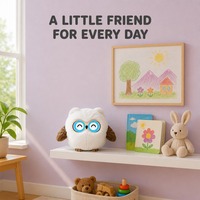 Porte-clés hibou en peluche IA portable avec affichage d'expressions et fonction de chat vocal, breloque de sac pour sac à dos, sac à main, voyage, accessoire cadeau portable