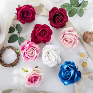 Großhandel künstliche seide rose köpfe braut hochzeit Dress für Adornment dekoration