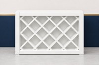 Meuble mural porte-vin 30x18 pouces, style Shaker, avec grille de rangement pour bouteilles, RTA, moderne, pour cuisine et appartement, fabriqué au Vietnam