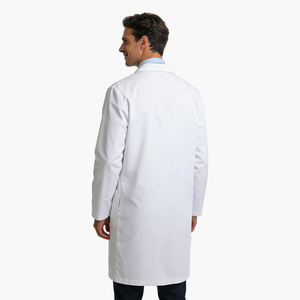Camice da Laboratorio a Lunghezza Media 65% Poliestere 35% <span class=keywords><strong>Cotone</strong></span>, Vendita Diretta dalla Fabbrica, Polsini Dritti, Abbigliamento Medico Comodo e Traspirante - Product Image 2