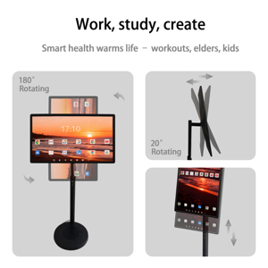 จอแสดงผลโฆษณาแบบพกพาอเนกประสงค์ขนาด 32 นิ้ว หน้าจอสัมผัส LCD ระบบปฏิบัติการ Android ความละเอียด 1920x1080 สำหรับใช้งานภายในอาคาร รองรับการแสดงภาพเคลื่อนไหว - Product Image 2