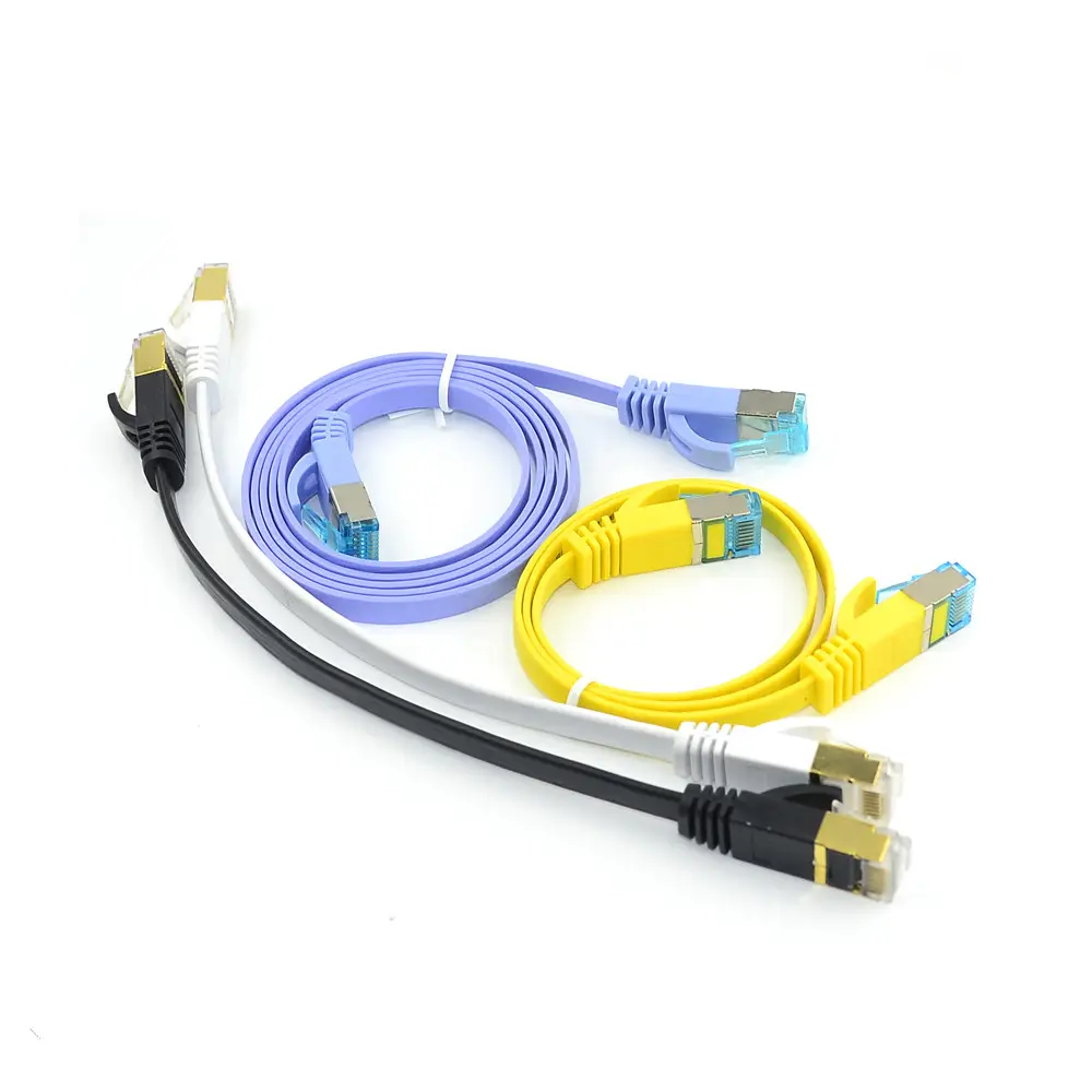 Cavo Ethernet Cat 6 Flat Internet Network Lan Patch Cords Solid Cat6 cavo per Computer ad alta velocità con connettori Rj45