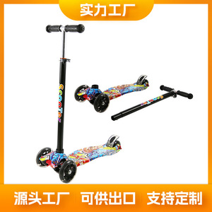Customized Kids <b>Scooter</b> <b>With</b> <b>Light</b> <b>Up</b> <b>Wheels</b> 2-4 Years Age Group Blue Black Red Yellow Green Colors Available - Product Image 5