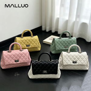 Nouveau <span class=keywords><strong>Sac</strong></span> à Bandoulière de Luxe pour Femme en <span class=keywords><strong>Cuir</strong></span> Véritable Haut de Gamme, Motif Grille Diamantée Caviar, <span class=keywords><strong>Sac</strong></span> à Chaîne Porté Épaule ou Croisé - Product Image 4