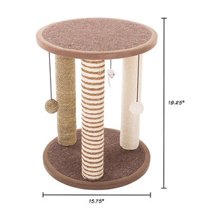 Venta al por mayor personalizado <span class=keywords><strong>gato</strong></span> <span class=keywords><strong>rascador</strong></span> árbol <span class=keywords><strong>rascador</strong></span> sisal mascota casa juego condominio lujo pequeño <span class=keywords><strong>gato</strong></span> árbol torre con bolas - Product Image 3