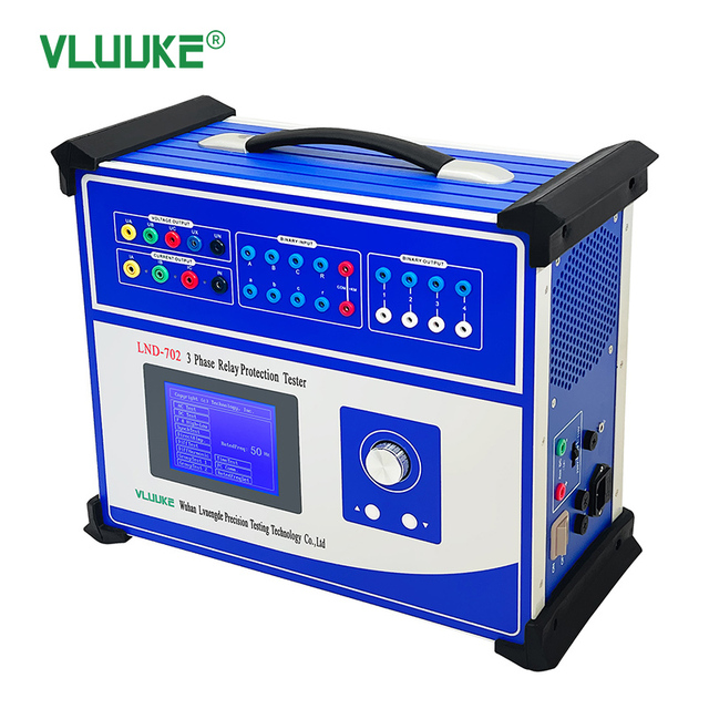 VLUUKE LND-702 Single and Three-Phase Microcomputer Relay Protection Tester Electronic Power Tester with 220V Voltage