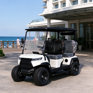 Carrito de Golf Eléctrico Premium de 4 Plazas, con Parabrisas Incluido, Buggy para Transporte Familiar en Villas y Propiedades - Product Image 1