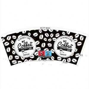 Gobelet en papier enduit de PE, taille personnalisée, impression offset pour gobelet en papier de qualité alimentaire - Product Image 1