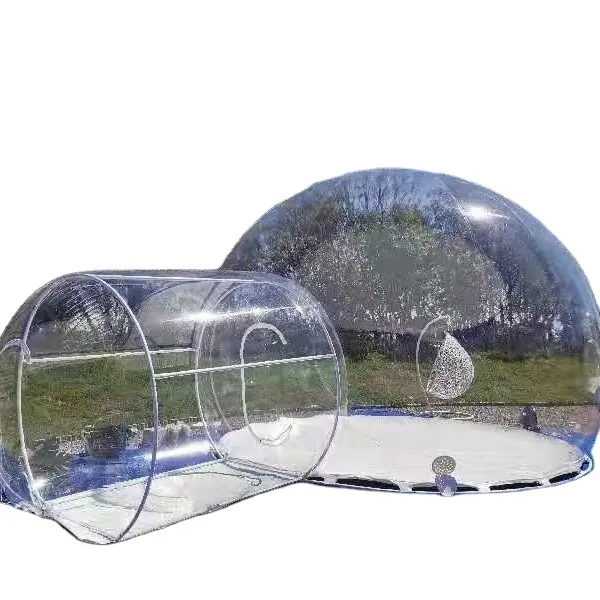 Tienda de campaña transparente personalizada para actividades al aire libre, carpa grande para acampar al aire libre