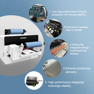 La última impresora UV DTF escritorio A2 impresora UV impresión gorro de natación pluma marca de madera AB pegamento barniz 4060 impresora de inyección de tinta UV - Product Image 2