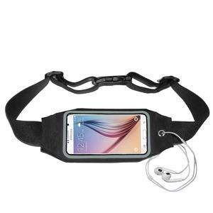 Teléfono celular Cinturón para correr Fanny Cintura Cremallera Paquete con vista Ventana táctil Impermeable - Product Image 2