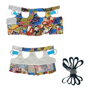 Arnés y falda <span class=keywords><strong>de</strong></span> algodón <span class=keywords><strong>de</strong></span> dos piezas estilo chaleco, anti-mordeduras, para ardillas, perros <span class=keywords><strong>de</strong></span> <span class=keywords><strong>la</strong></span> <span class=keywords><strong>pradera</strong></span> <span class=keywords><strong>de</strong></span> cola negra, hurones y otras mascotas, con diseño <span class=keywords><strong>de</strong></span> rama <span class=keywords><strong>de</strong></span> flor. - Product Image 5