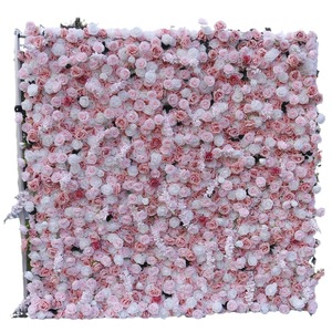 Fournitures de mariage, décoration florale pour la maison, bouquet de roses et d'hortensias, fleurs artificielles en soie, toile de fond décorative pour mur de fleurs artificielles - Product Image 4