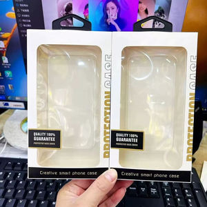Luxury Gold Foil Window Paper <b>Box</b> For Magnetic Phone Case High‑end Retail <b>Packing</b> - Product Image 2