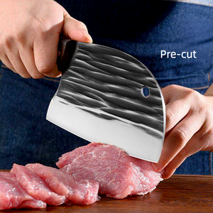 Cuchillo de carnicero de alta calidad, de acero forjado, para cortar huesos y carne, de 6 pulgadas, con mango de imitación de madera PP, fácil de limpiar, OEM. - Product Image 2
