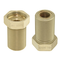 Adaptateur de raccord de tuyau CNC en acier inoxydable/laiton/alliage de cuivre personnalisable, G1/2 mâle X G1/2 femelle, embout hexagonal 50 mm