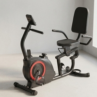 Vélo d'exercice inclinable pour la maison, la rééducation des seniors et l'entraînement cardio à faible impact, avec siège confortable et support dorsal.