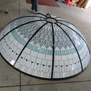 Cúpula de Vidrio Tiffany Sólido Personalizada Directamente de Fábrica para Decoración de Techo y Iluminación de Paisaje para Hotel/Villa - Product Image 1
