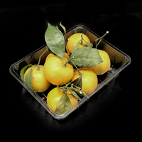 Barquette d'emballage personnalisée en plastique transparent de qualité alimentaire pour cerises, raisins et fruits