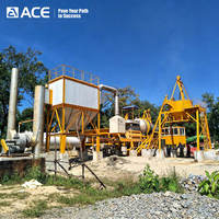 Centrale à asphalte compacte ACE CAP40-40t/h avec moteur et pompe, système de contrôle PLC pour la rénovation des routes urbaines/rurales