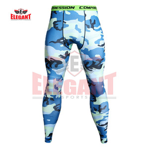Leggings MMA pour hommes, à la mode, personnalisés, imprimés animaliers par sublimation, antibactériens, respirants, longueur genou, taille élastique, avec coutures - Product Image 5