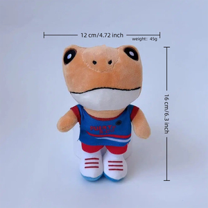 Portachiavi Peluche Rana Bad Bunny Design Sapo 16cm all'Ingrosso, Giocattolo Animale Imbottito Carino - Product Image 1