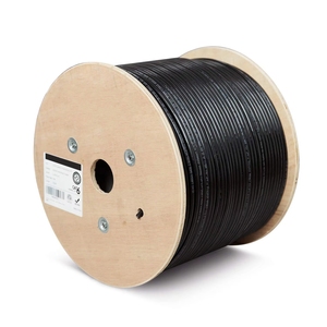 Cavo di rete per esterni PE Cat5e UTP FTP SFTP Solid Sun resistenza UV impermeabile 305M nero Cat 5e comunicazioni esterne <span class=keywords><strong>Cat5</strong></span>