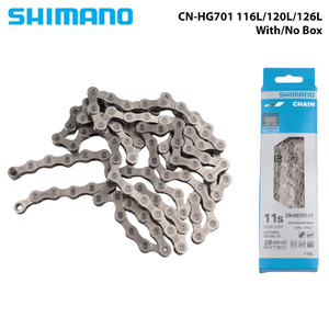 <span class=keywords><strong>Cadena</strong></span> <span class=keywords><strong>Shimano</strong></span> <span class=keywords><strong>CN</strong></span>-<span class=keywords><strong>HG701</strong></span> de <span class=keywords><strong>11</strong></span> Velocidades, 116L 120L 126L Eslabones para Bicicleta de Carretera y MTB, Compatible con ULTEGRA R8000 R8020, Piezas Originales - Product Image 1