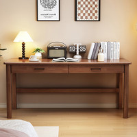 Bureau en bois massif durable et écologique pour les élèves du primaire/du collège, bureau d'ordinateur minimaliste moderne pour la maison/le bureau