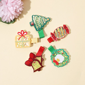 Barrettes à <span class=keywords><strong>cheveux</strong></span> de Noël style bonbon, couleur bonbon, luxe, pour enfants, princesses, épingles à <span class=keywords><strong>cheveux</strong></span> exquises et tendance pour filles - Product Image 6
