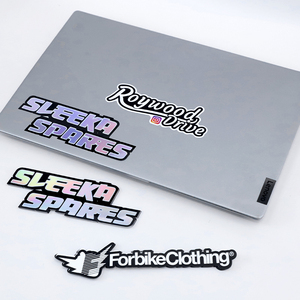 Película de arcoíris personalizada, logotipo de vinilo, pegatina troquelada con láser, diseño elegante, adhesivo de impresión atractivo, pegatina holográfica impermeable - Product Image 6