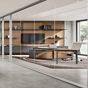 Système de cloison sans cadre moderne ultime avec isolation acoustique 42dB et résistance au feu pour bureau, hôtel, cuisine et usage extérieur - Product Image 4