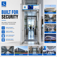 Detector de Metales Tipo Puerta para Seguridad Escolar con Pantalla LCD Inteligente y Baja Tasa de Falsas Alarmas, Solución de Seguridad para Campus