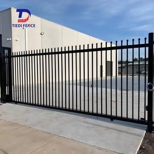 Panneau de clôture préfabriqué pour périmètre résidentiel, design anti-effraction, 8 <span class=keywords><strong>pieds</strong></span>, clôture extérieure en fer, portail décoratif chinois - Product Image 5