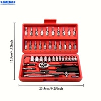 46 Herramientas de Reparación Automotriz, Aptas para Autos y Bicicletas, Juego de Llaves Multifuncional Número 150