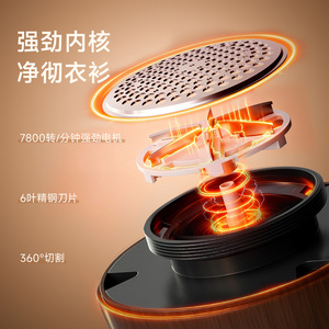Lint Remover Rechargeable Stainless Steel <b>Blade</b> 6 <b>Blade</b> 360 Degree Cutting For Clothes Care - Product Image 1