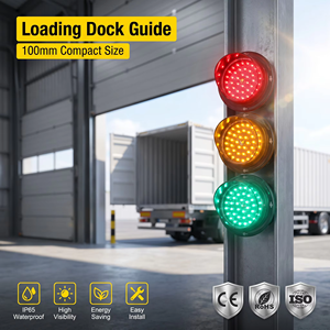 Module de feux de signalisation LED 100 mm, rouge, jaune, vert, pour parking, usine, quai de chargement, prix de gros - Product Image 1