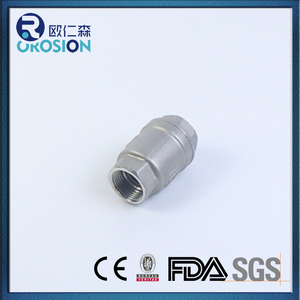 Hot Bán Thép Không Gỉ 201 304 316 Một Cách Không Trở Lại Kiểm Tra Van Npt Bsp Threaded Mùa Xuân Tải Dọc Kiểm Tra Van - Product Image 3
