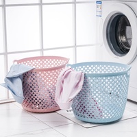 Panier à linge en plastique souple, panier de rangement pour vêtements de salle de bain, grande capacité avec poignée