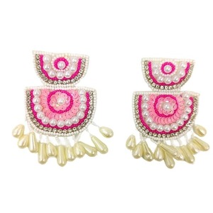 ต่างหูลูกปัดแบบห้อยสำหรับทุกเพศเครื่องประดับแฟชั่นหลากสีสำหรับสวมใส่ในชีวิตประจำวัน - Product Image 1