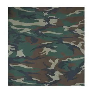 China Factory Direct 65 Poliéster 35 Algodón 20s + 20s * 32s/2 210Gsm Ripstop Tela de camuflaje para uniforme táctico