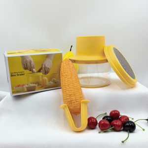 Outils de cuisine en acier inoxydable en gros, très demandés : Éplucheur et décortiqueur de maïs rotatif portable, design écologique pour légumes - Product Image 5