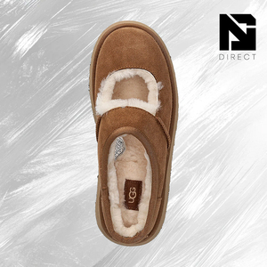 UGG Wmns Bea Mary Jane 'Chestnut' Pantoufles chaudes en faux daim avec plateforme et doublure en fausse fourrure, chaussures d'hiver à bout rond - Product Image 4
