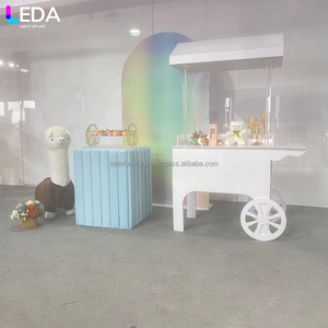 Evento de carrito de dulces más vendido de LEDA, carrito de dulces de oro de boda, carrito de dulces de madera, decoraciones de festivales - Product Image 1